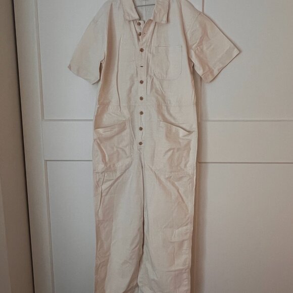 Utility Ivory Jumpsuit - Picture 4 of 5